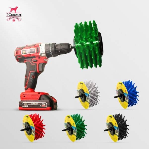 PGroomer 5-Piece Grooming Tool Set – For All Hair Types & Sizes Cats, Dogs & Horses ( Note Drill is sold separately ) 60%OFF